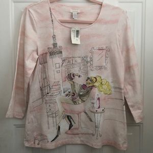 Chico's Three-quarter length sleeve top